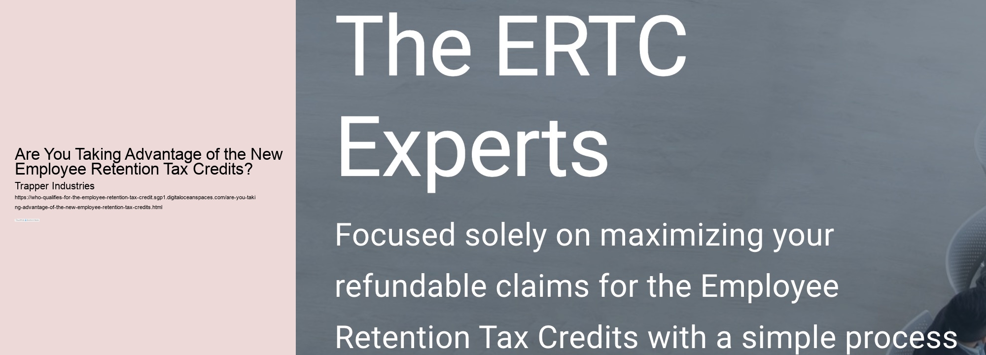 Are You Taking Advantage of the New Employee Retention Tax Credits? 