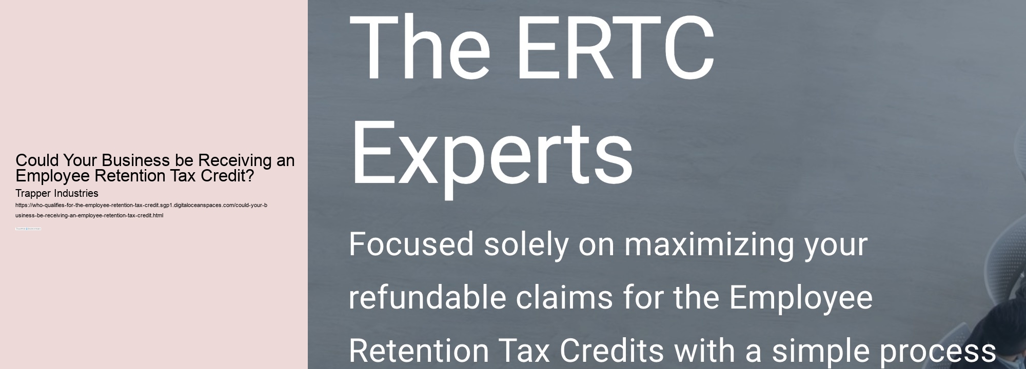 Could Your Business be Receiving an Employee Retention Tax Credit?  