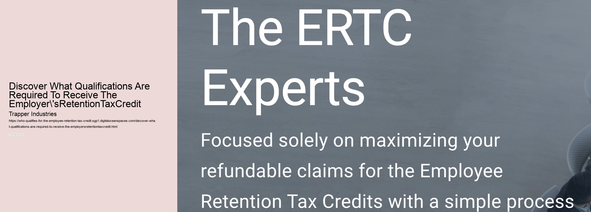 Discover What Qualifications Are Required To Receive The Employer'sRetentionTaxCredit 