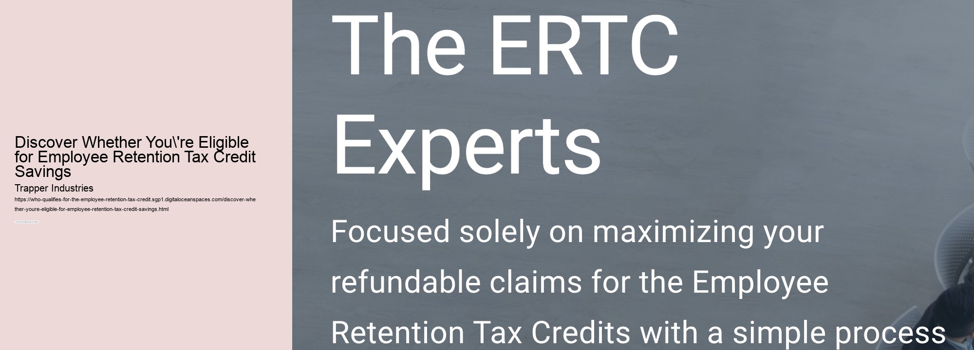 Discover Whether You're Eligible for Employee Retention Tax Credit Savings 