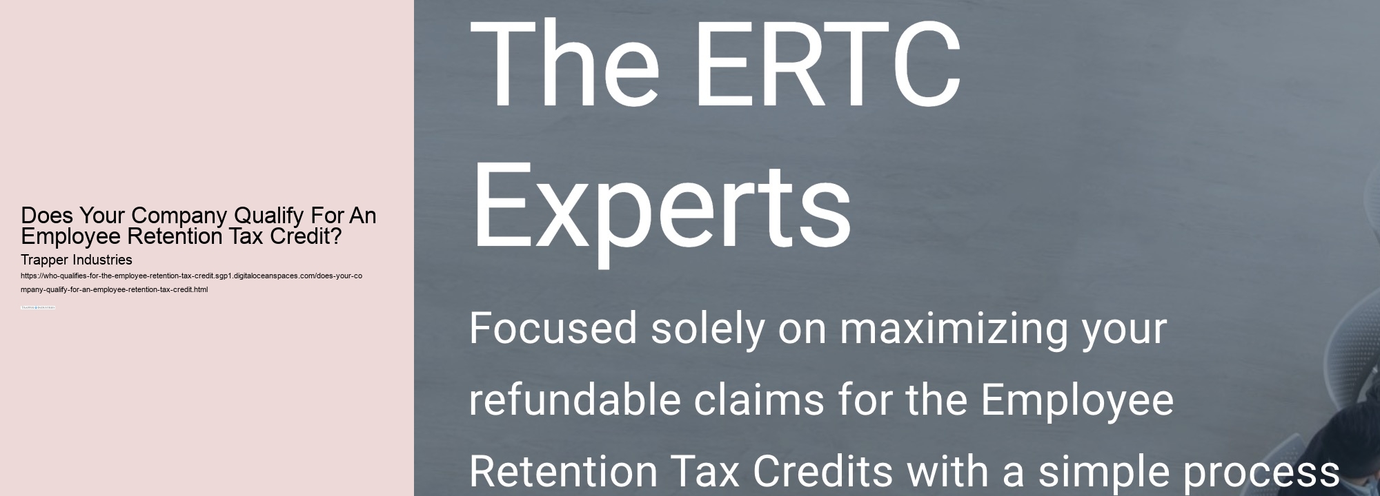 Does Your Company Qualify For An Employee Retention Tax Credit? 