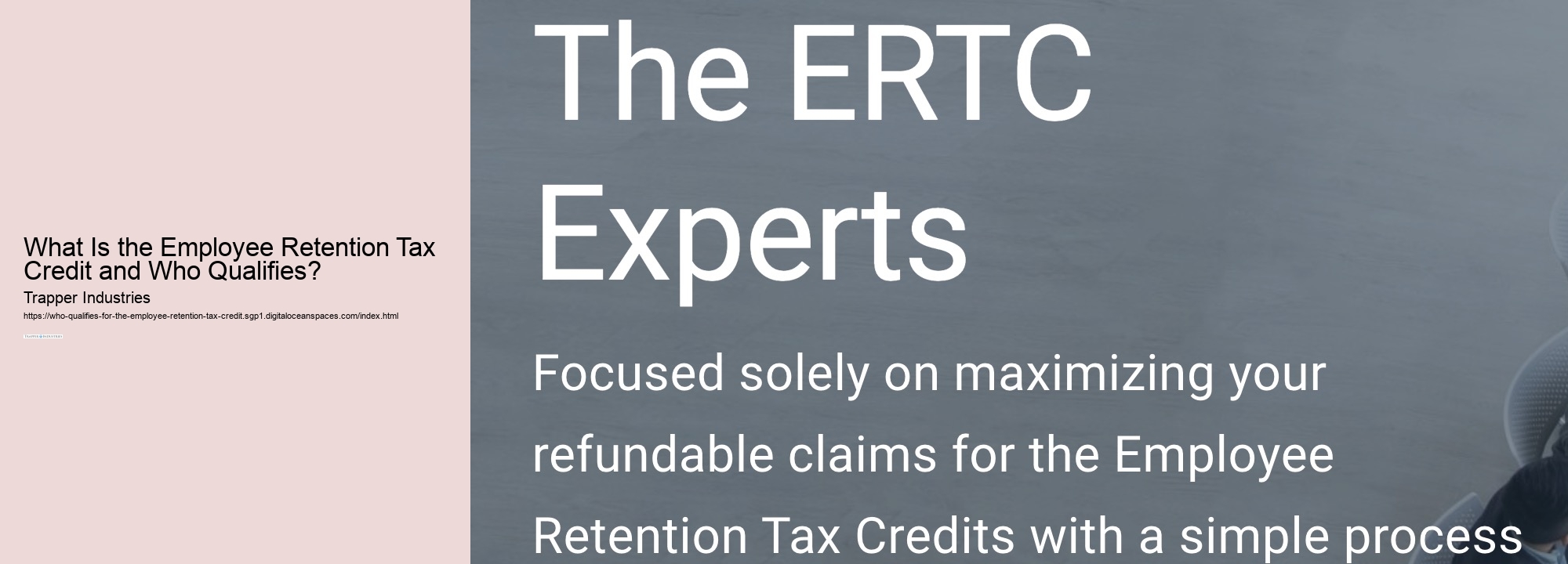 What Is the Employee Retention Tax Credit and Who Qualifies? 