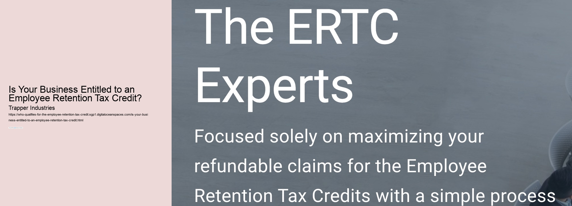 Is Your Business Entitled to an Employee Retention Tax Credit? 