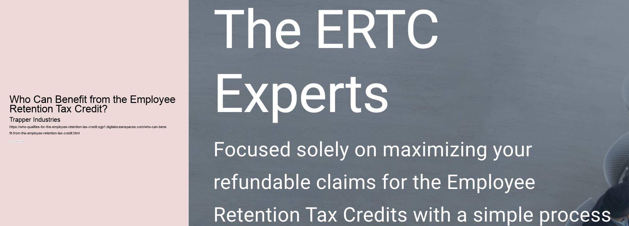 Who Can Benefit from the Employee Retention Tax Credit? 